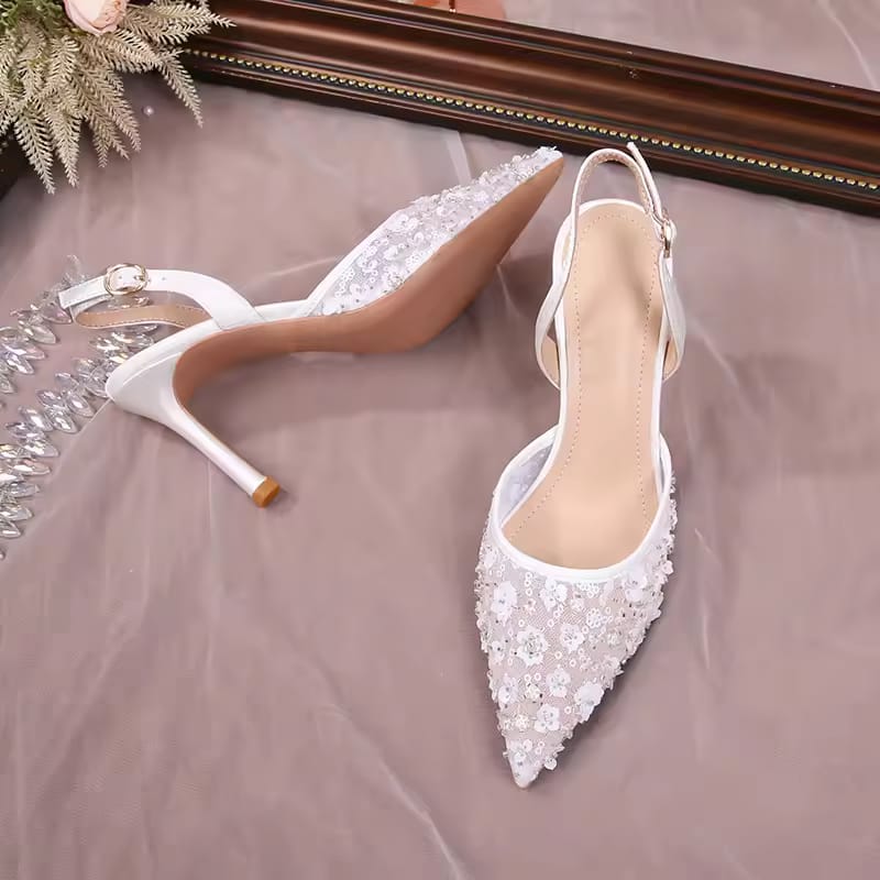 Front Bag Rear Strap High Heel Sandals