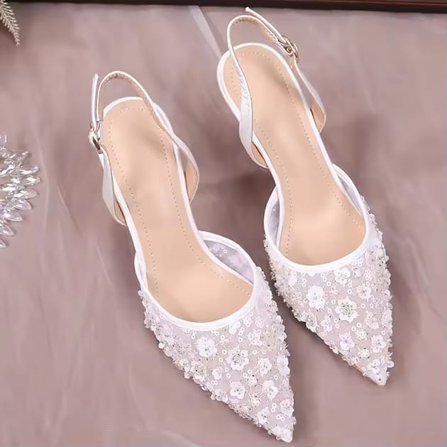 Front Bag Rear Strap High Heel Sandals