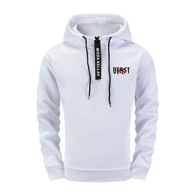 Mens Streetwear 2 Piece Set 2025 New Half Zip Hoodie and Joggers Tracksuit