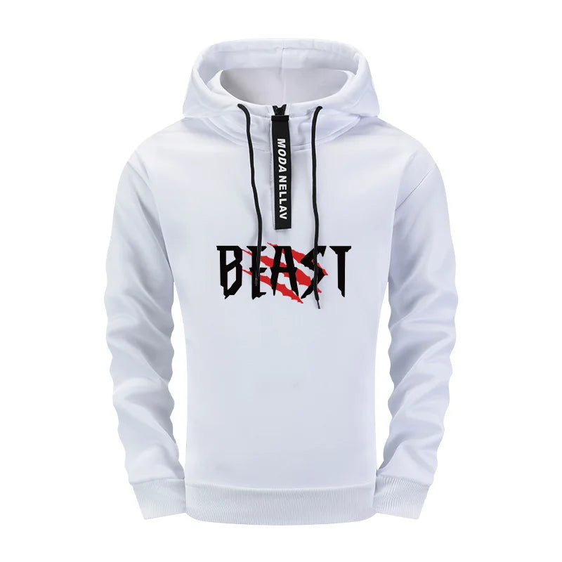 Mens Streetwear 2 Piece Set 2025 New Half Zip Hoodie and Joggers Tracksuit