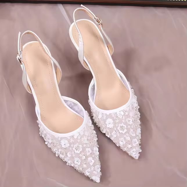 Front Bag Rear Strap High Heel Sandals