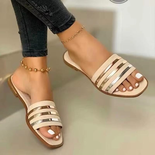 Comfort Plus Size Slippers Flat Sandals
