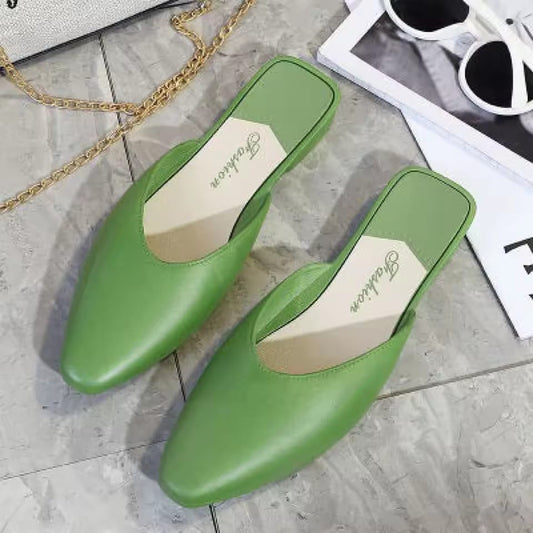 Outdoor Flat Low-heeled Slip-on Lazy Sandals